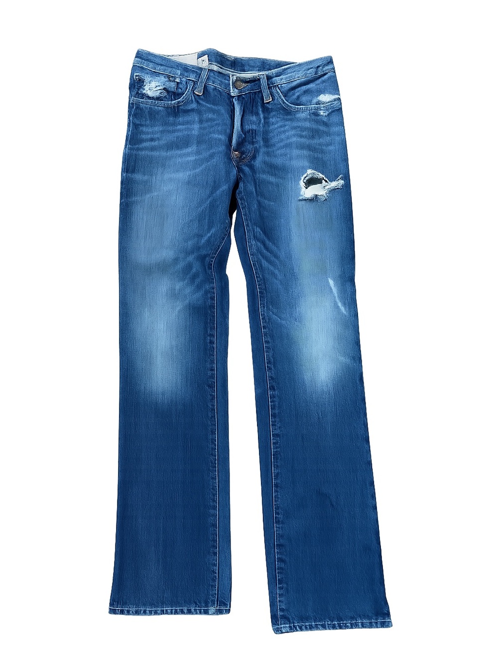Abercrombie Remsen Low Rise Slim Straight Jeans Women’s Size 14 Distressed